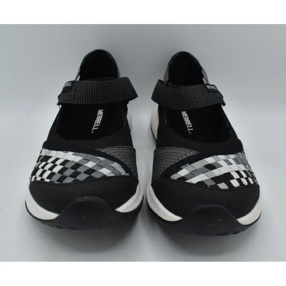 Merrell Womens Size 8 Bravada 2‎ Wrap Black White Sneaker Sandals Shoes